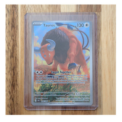 Nintendo Pokemon TCG Tauros CRI 096/086 Basic Illustration Rare
