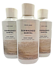 Bath  Body Works Sunwashed Santal Body Wash 10 oz x3