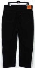 Levi's 550 Black 100 Cotton Relaxed Fit Denim Jeans Men's 40 X 32