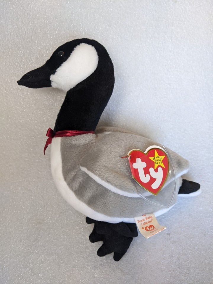 TY Beanie Babies Bird Farm Avian Lot of 6 Swan Goose Duck Rooster Egg ...