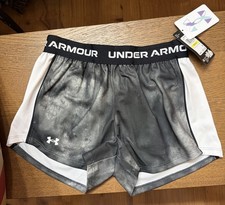 NWT GIRLS UNDER ARMOUR TECH PLAY UP SHORTS SIZE YM Youth Medium
