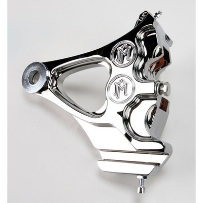 Performance Machine Chrome Direct Bolt-On 4-Piston Rear Caliper - 1274-0076-CH
