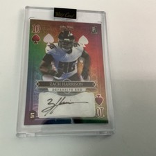Wild Card 2023 5 Card Draw Stacked Deck Zach Harrison Rookie Auto 1/1 Football. rookie card picture