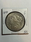 1898-S $1 Morgan Silver Dollar AU Detail Tough Date San Francisco Mint