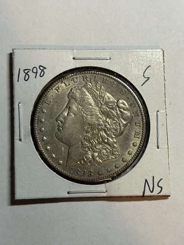 1898-S $1 Morgan Silver Dollar AU Tough Date San Francisco Mint
