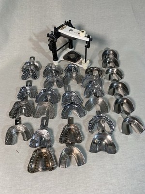 Artex Dental-Artikulator weiß/schwarz inkl. Metall-Abformlöffel Set