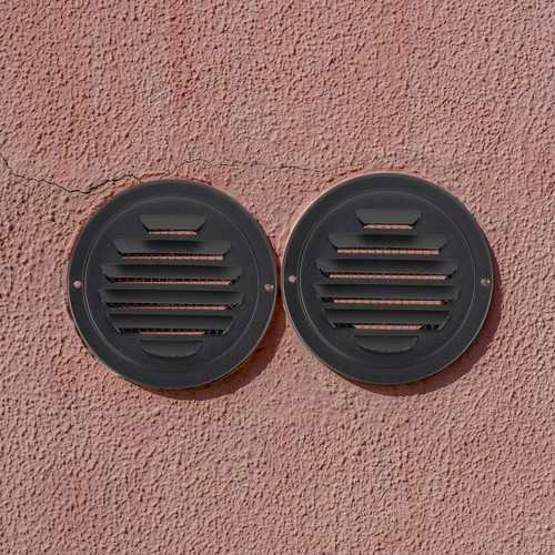 4 Inch Round Air Vents, 4 Pcs Outlet Vents Cover Bulk Cover Black - Picture 5 of 6