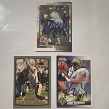New Orleans Saints 3 Autographed Card Lot Bobby Hebert Mark Fields Haverdink