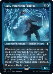 Gale, Waterdeep Prodigy (Foil Etched) - Commander Legends: Battle for Baldur's Gate #485