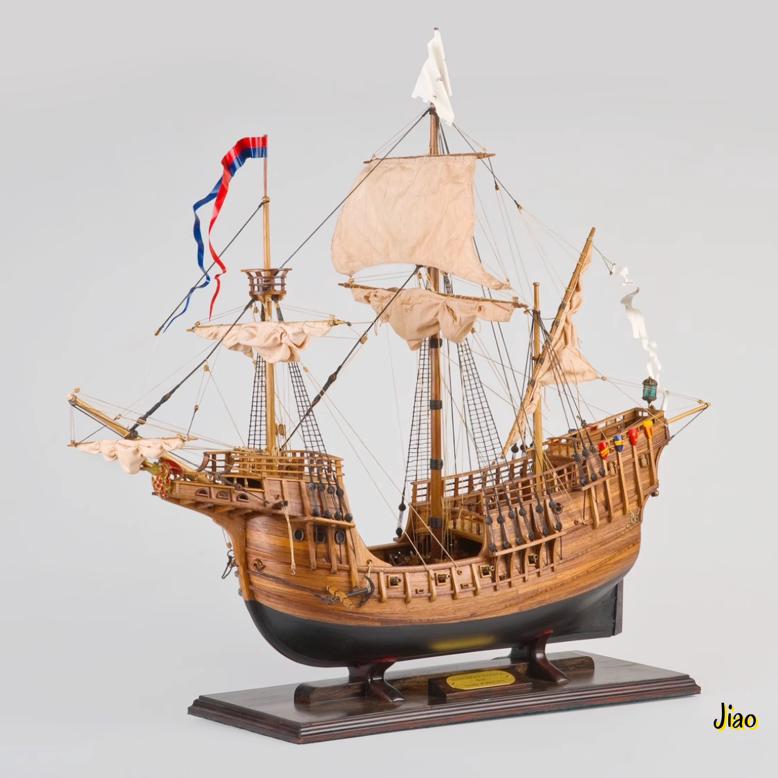Car Rack Ship Kit Ragusian Carrack 1/59 Length 775mm 30.2