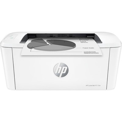 HP LaserJet M110w Wireless Black & White Printer, Print Only, AI Enabled(7MD66F)