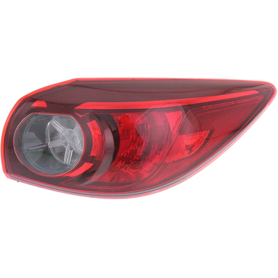 Juego de luces traseras para Mazda 3 3 Sport 2014-2018 interior derecho exterior transparente/rojo halógeno Foto 4 de 4