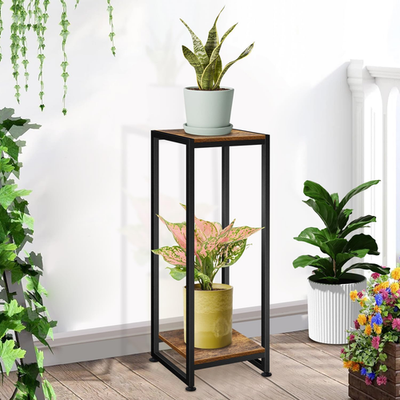 Plant Stand Indoor, 31.5'' Tall Wood Plant Stands Heavy Duty