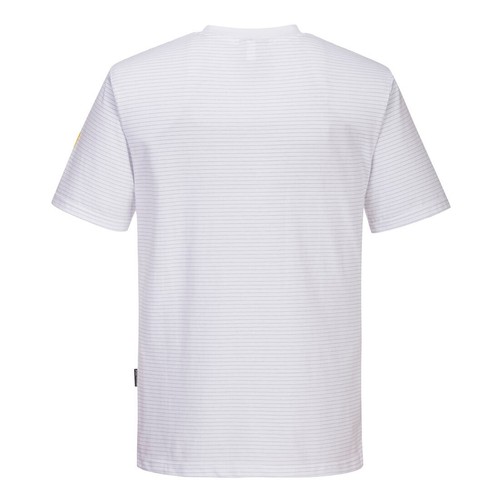 Portwest Men's Anti-Static Cotton ESD T-Shirt Lightweight Breathable Shirt -AS20 - Picture 9 of 38
