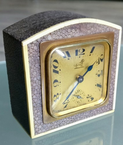 Clock Art Deco Fabric Stingray Duverdrey And Bloquel / Style Clément Rousseau