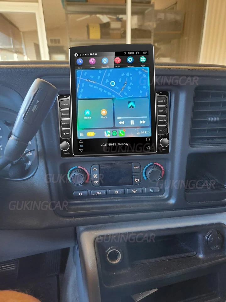Rádio estéreo carro navegação Carplay para Chevrolet Silverado 1500 2003-2006 Android 13 - Imagem 3 de 4
