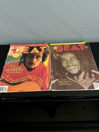 VTG Bob Marley BEAT Magazine 2 Lot - Rare 1994 & 1995 Collector's Editions