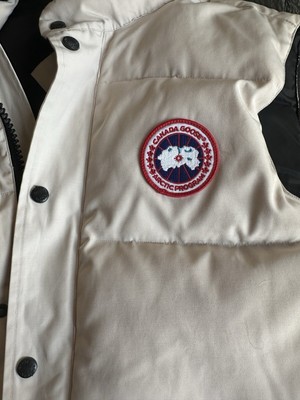 canada goose gilet cream