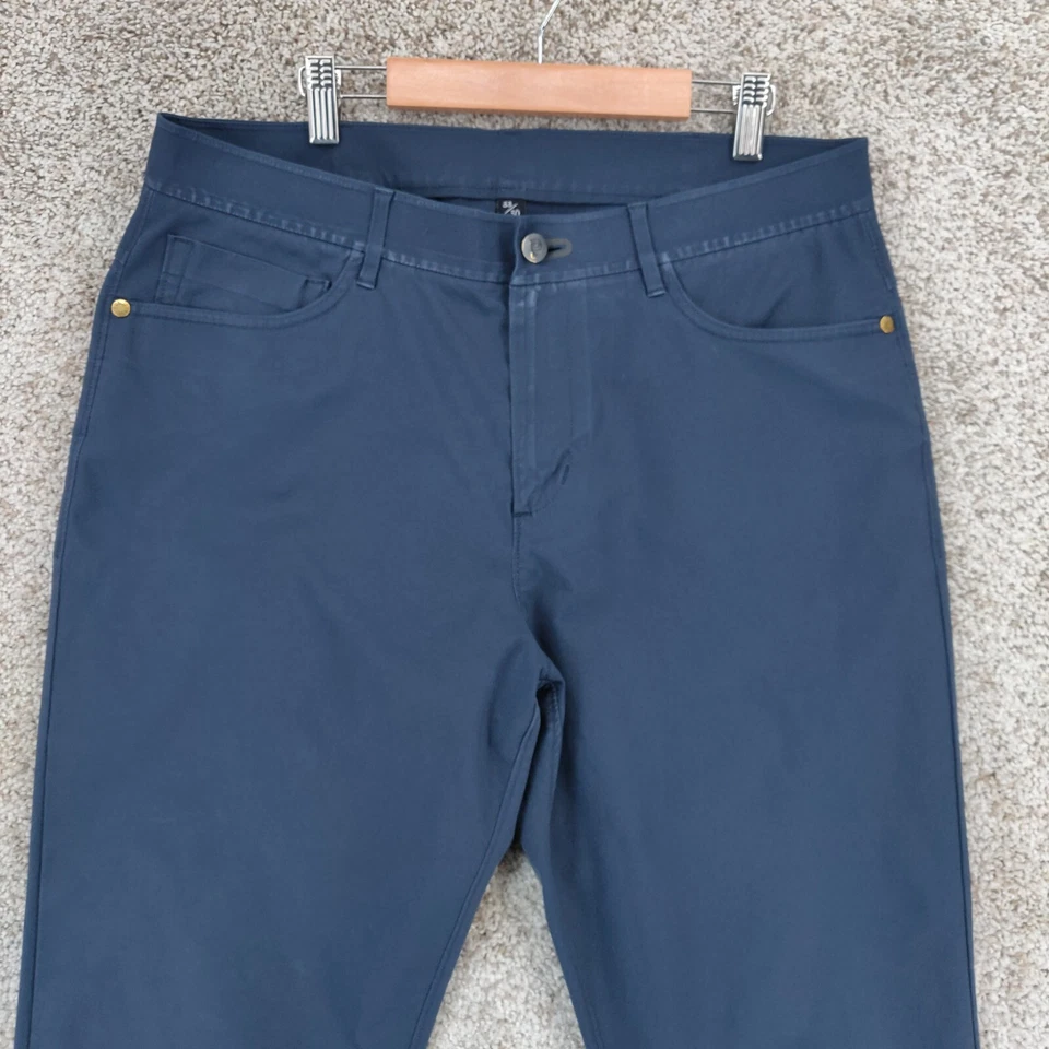 Public Rec Pants Mens Actual 33x28 Blue Stretch Performance Chino Pockets - Image 2 of 4