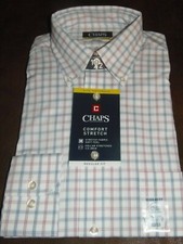 CHAPS - MEN - DRESS SHIRT - MULBERRY - SIZE 15 (CL-A-1-111)