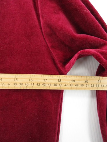 VINTAGE Lacoste Sweater Boys 18 Red Izod Velvet 70s 80s Pullover Crocodile USA - Picture 6 of 11