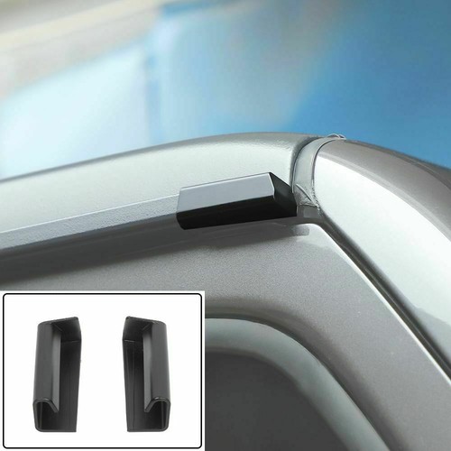 2PCS Water Rain Gutter Extension For Jeep Wrangler JL JT 2018 2019 2020 2021 - Picture 2 of 10