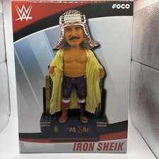 Iron Sheik WWE Wrestling Bobblehead Brand New In Box FOCO WWF LEGEND HOF RARE 
