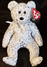 TY BEANIE BABY 2000 - The Beginning Teddy Bear with Display Case 9