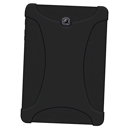 Rugged Silicone Skin Jelly Case for Samsung Galaxy Tab S2 8.0 SM-T710 Black