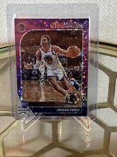2019-20 Jordan Poole Purple Disco Hoops Premium NBA Card Basketball Prizm