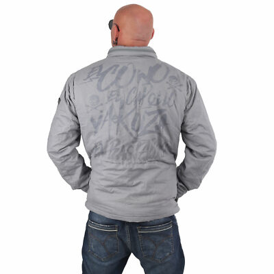 YAKUZA - Herren Parka Jacke WJB 14028 ''El Bastardo'' monument (grau)