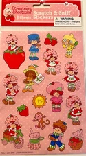 Strawberry Shortcake doll Scratch & Sniff Stickers Vintage look NEW