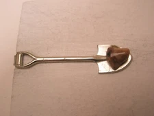 D Handle Shovel Spade with Rock Vintage SMALL Tie Bar Clip tools