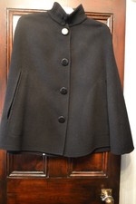 Gerry Weber Cape Sleeveless Coat 100% Wool Uk 12 Euro 38 Us 8 - New Cost £165