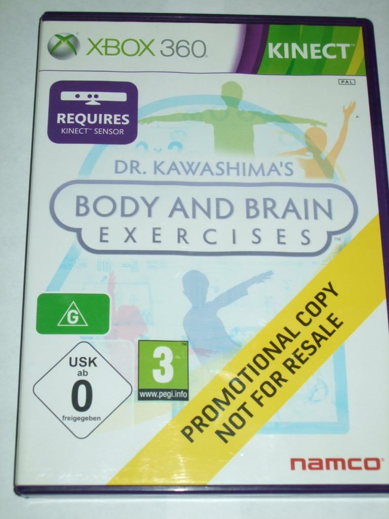 Dr Kawashima's Body And Brain Exercises  Xbox 360 Kinect Promo UK PAL ""FREE P&P""