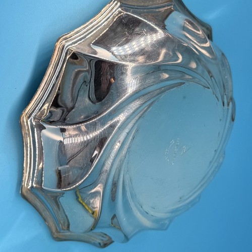 Kirk Stieff Heavy Silverplate Swirl Bowl Italy 1983 Vintage Candy Compote Dish - Picture 4 of 7