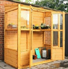 GARDEN LEAN TO GREENHOUSE WOODEN GROW OUTDOOR LEAN-TO 6x3 COLD FRAME 6ft 3ft NEW