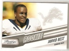 JAHVID BEST ROOKIE 2010 PRESTIGE 247 DETROIT LIONS CALIFORNIA GOLDEN BEARS