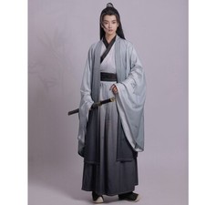 Crossing Collar Hanfu Men Chinese Traditional Weijin Dynasty Big Sleeve Cape