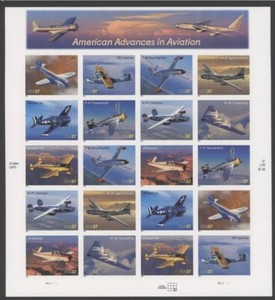 2005 US Scott #3916-3925 37c American Advances in Aviation, Sheet of 20 MNH