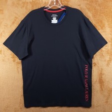 POLO RALPH LAUREN Shirt Mens Medium Black Pullover Crew Short Sleeve Logo Tee