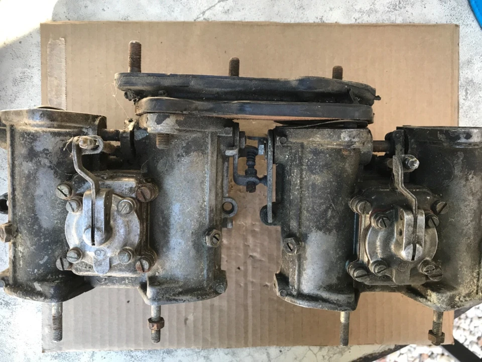 rampe double carburateur double corps dellorto 40 DHLA alfa romeo etc - Photo 4/4