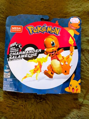 MEGA CONSTRUX Pokémon Medium Glumanda Bauset Mehrfarbig NEU in OVP 2019