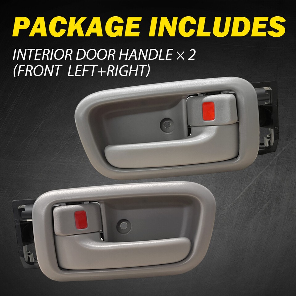 Front Left & Right Inside Door Handle Armrest For Toyota Tundra 2000-2006 - Beige