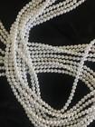 White Craft Pearls Set 4- 60 Inch Strands Approximately 5.75 mm / 233 Per Strand — photo 2