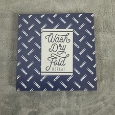 Wash Dry Fold Repeat Laundry Room Sign Hanging Home Decor Humor Clothespin