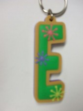 E - NEW-Colorful Name Key-chain Key-ring Name Bag Tag Gift - Green