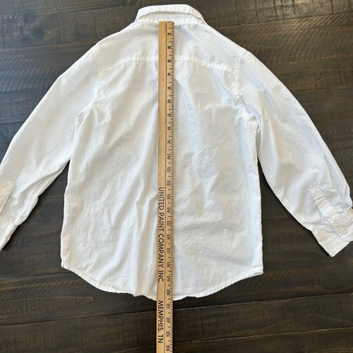 Crazy 8 Girls S 5/6 Dress Shirt Button Up Long Sleeve White - Picture 7 of 7