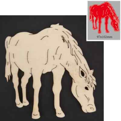Horse Eating Metal Cutting Dies Scrapbooking Card Making Craft