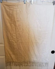 Pashmina Scarf 72 Inches Long 28 Inches Wide Beige